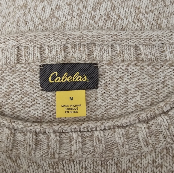 Cabela's Beige Marled Wool Sweater - Picture 4 of 6